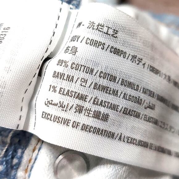 Abercrombie & Fitch Skinny High Rise Curve Love Distressed Raw Hem Jeans - Picture 7 of 7